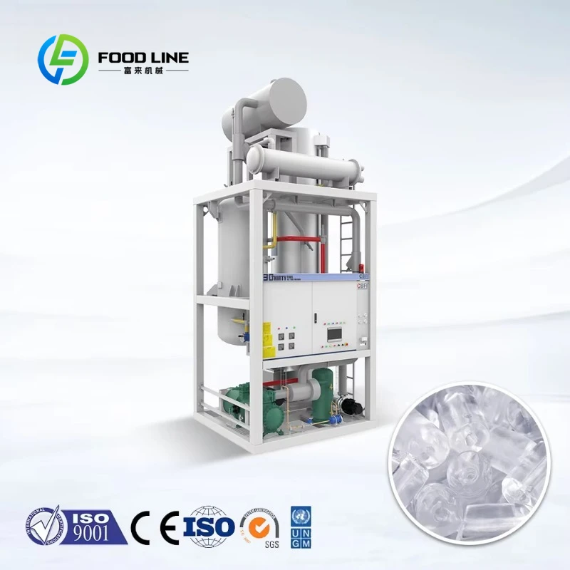 Customized Water Cooling Tube Ice Making Machine with Automatic Packing System for Beverage and Food Cooling Industry