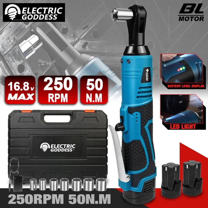 

16,8 В 3/8 перезаряжаемый электрический, набор трещоток, угловая дрель, отвертка для удаления гайки, инструмент для обслуживания автомобиля