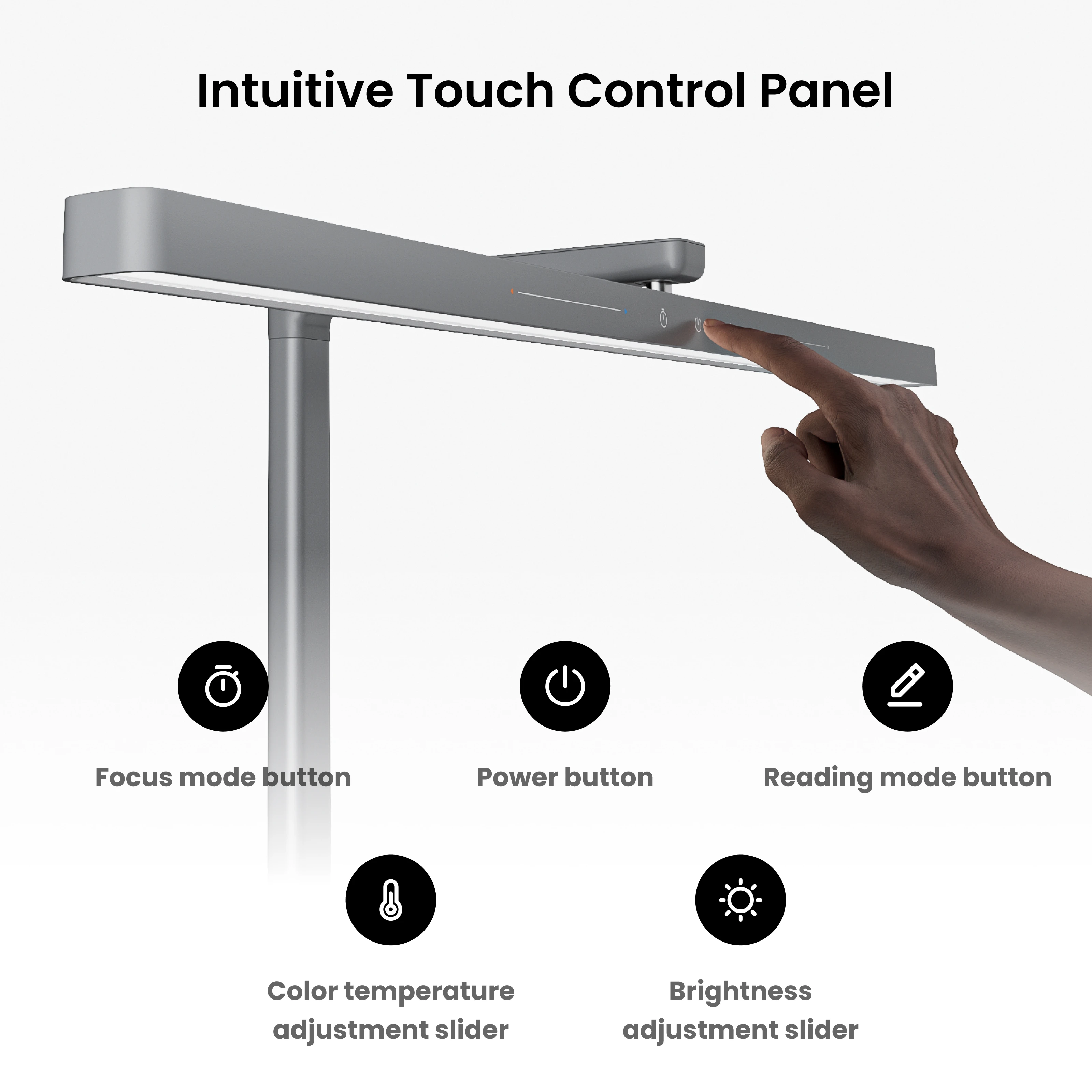 Yeelight Smart LED Desk Lamp D1 60cm Long Lamp Bluetooth Connection Dimmable Touch Voice Control For Apple Home Google alexa app