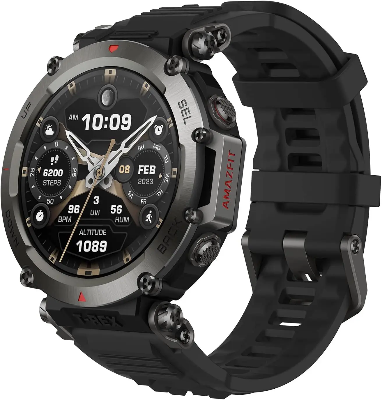 Amazfit TRex 3 T-Rex 3 Outdoor Smartwatch 48mm AMOLED Display 6 Satellite Systems Dual Band GPS 170 Sports Mode Smart Watch