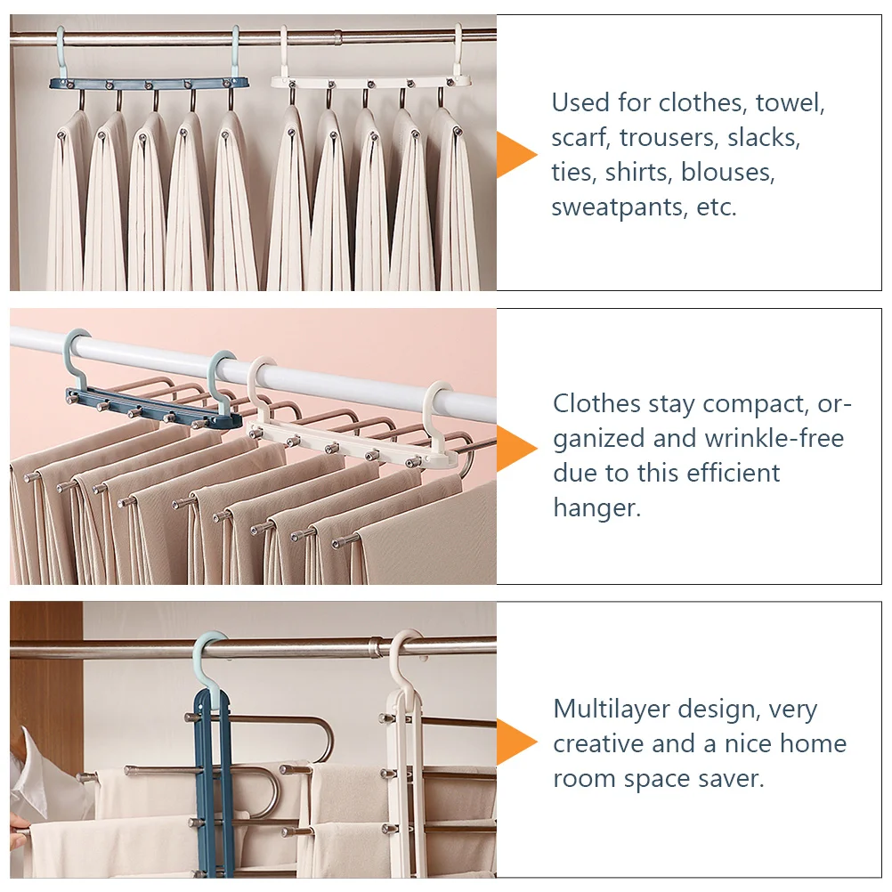 

Drying Rack Stainless Steel Coat Hook Scarf Hanger Functional Clothes Racks for Hanging