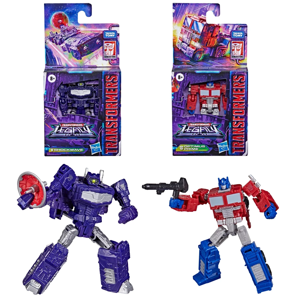 ของเล่น Hasbro Transformers Legacy Core Core Class Shockwave Optimus Prime รูปการกระทําขนาด 3.5 นิ้ว