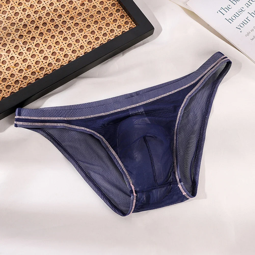 

Men's Sexy Lingerie Sissy U Convex Pouch Panties Breathable Low Waist Underwear Male Exotic Underwear Stretch Trunks Knickers