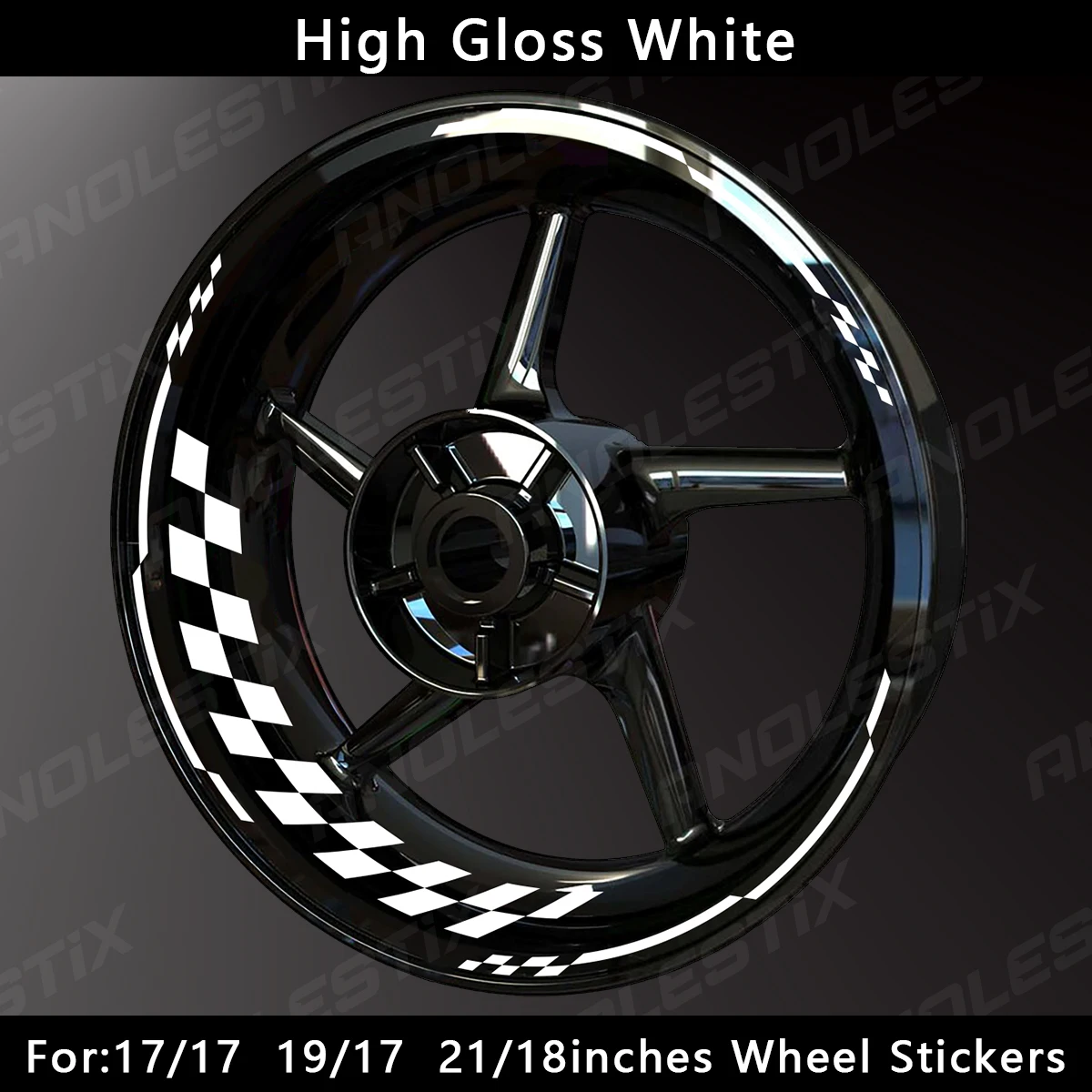 Pegatinas reflectantes para rueda de motocicleta, calcomanía de cubo, raya de llanta de 17 pulgadas para YAMAHA, Honda, Kawasaki, Suzuki, BMW, KTM,