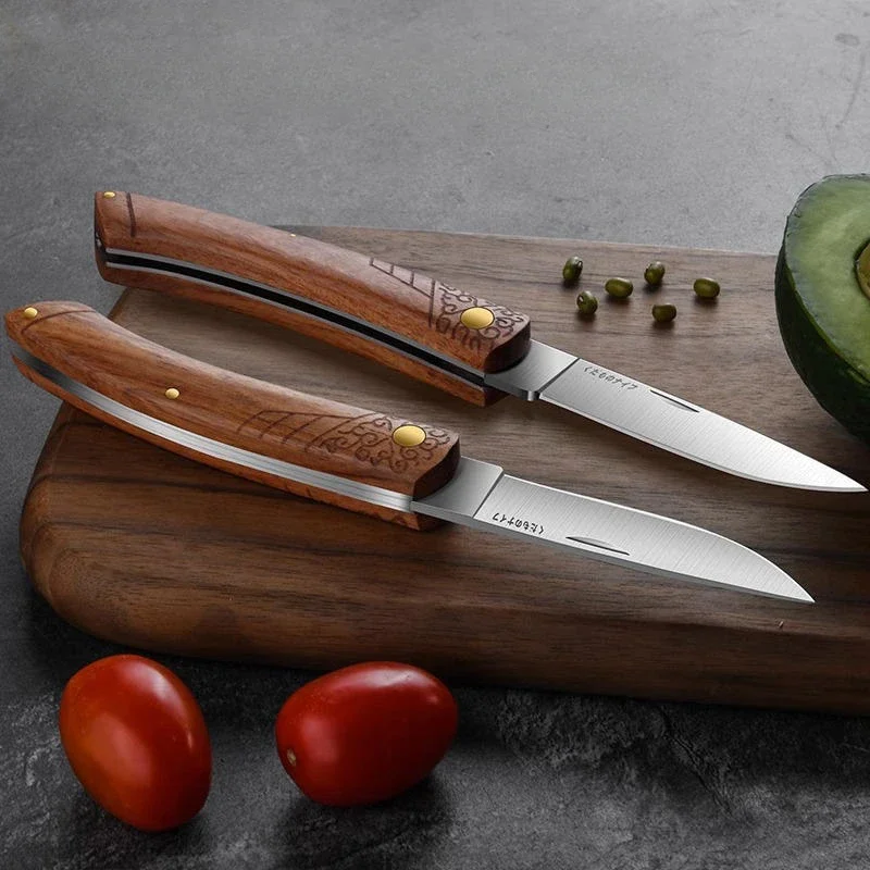 High-end folding hand meat knife Mongolian meat special knife Mongolian dinner knife household fruit knife sharp portable