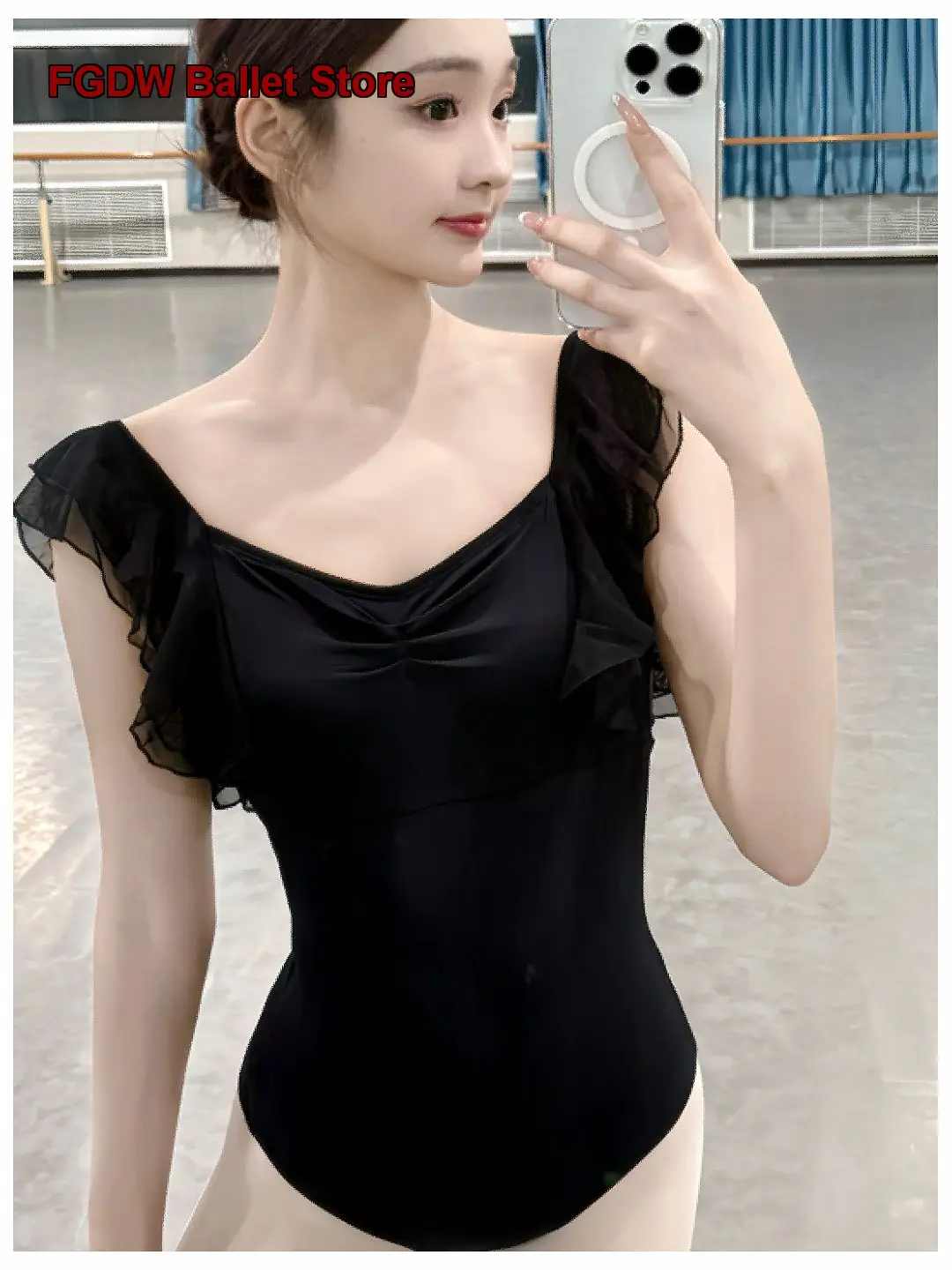 Adult Practice Leotard Art Exam Gymnastics Leotard Chinese Body Suit Yoga Dance Dress Mesh Unitard