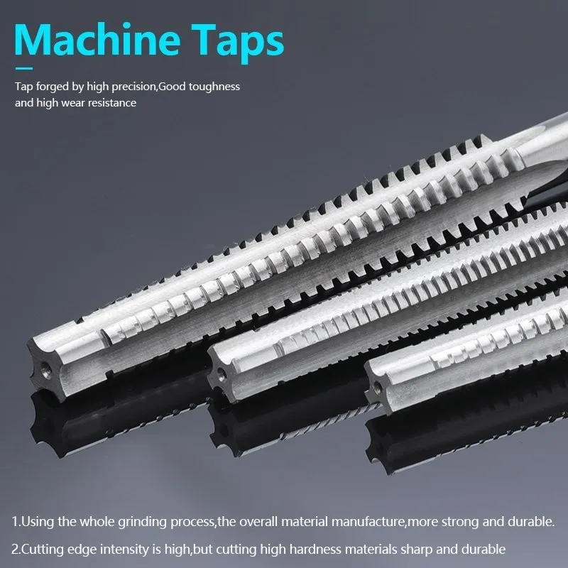 XCAN Screw Thread Tap TR8/9/10/12/14/16/18/20/22/26 Left/Right Hand Trapezoidal Tap Machine Plug Tap HSS Machine Threading Tools