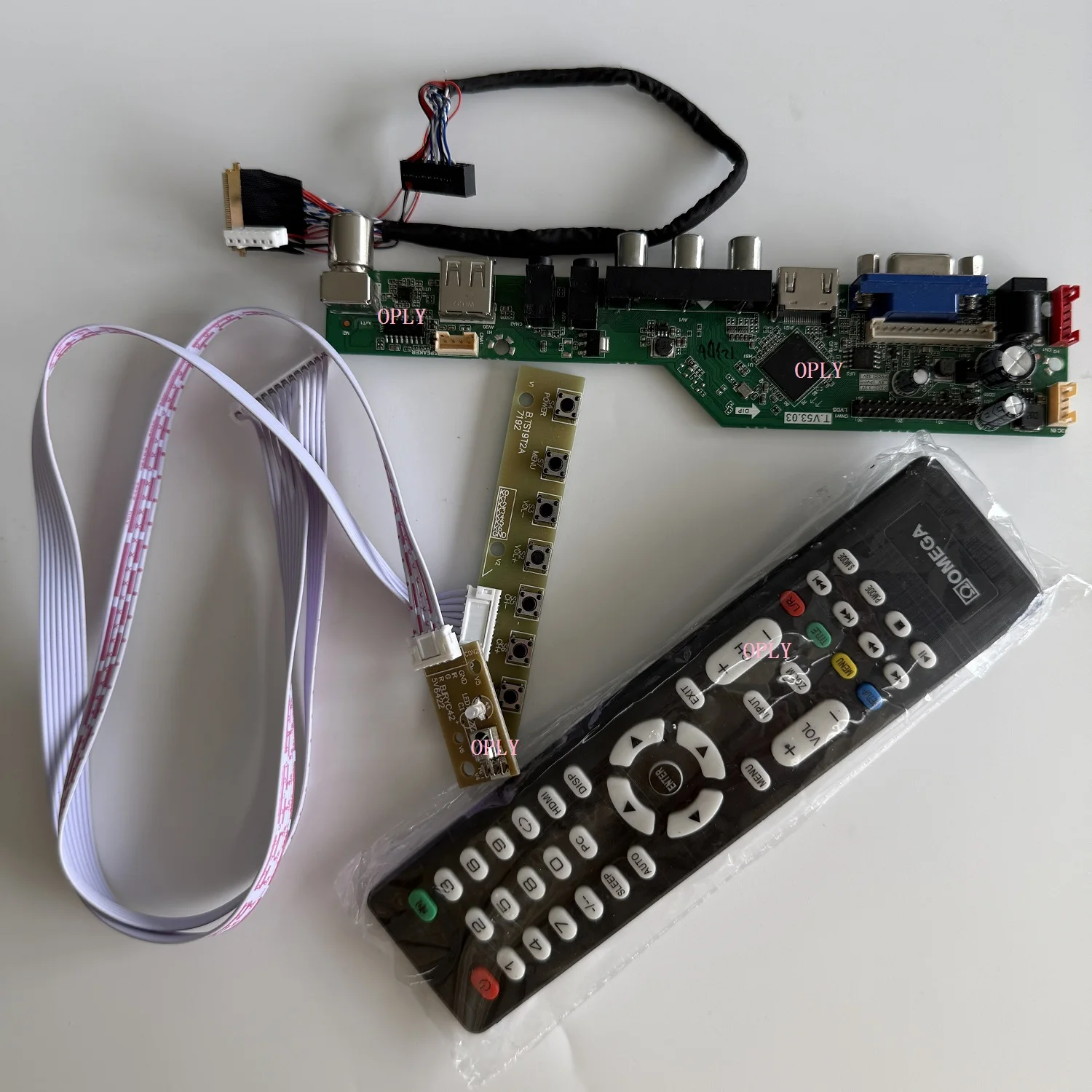 TV HDMI-compatible RF USB AV VGA Audio Controller board kit for LP171WU6-TLA1 LP171WU4 LP171WU6 17.1