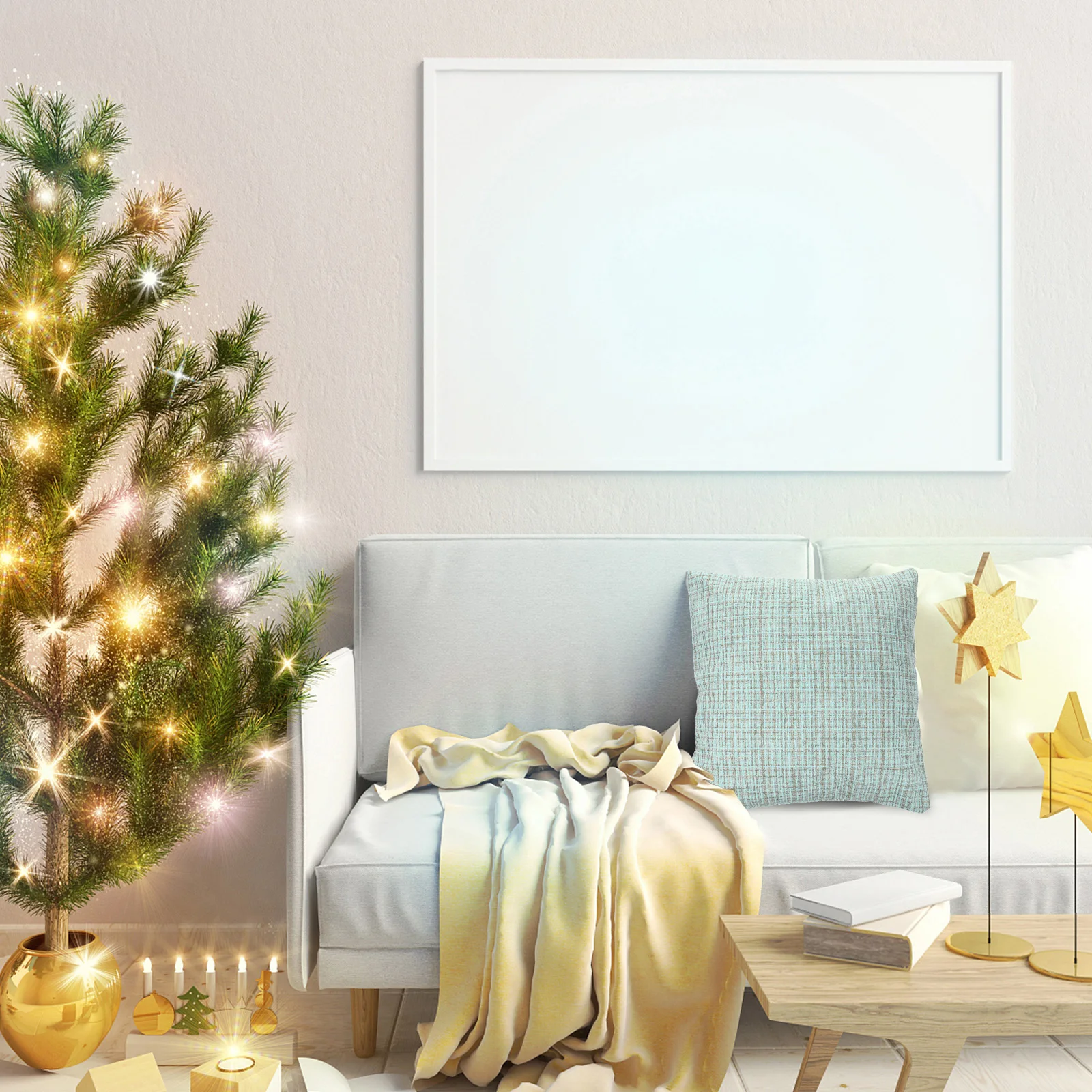 

Decoration Pillow Case Decorative Throw Covers Square Home Living Room Blue Couch House