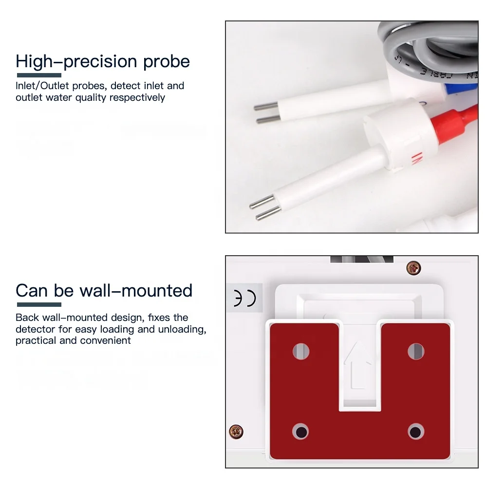 Niedriger Preis TDS Meter Inline TDS Meter Digitaler Wassertester zur Überprüfung der Trinkwasserqualität