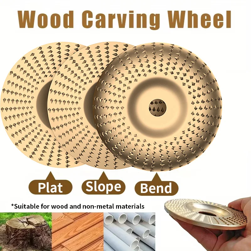

1/3pcs Woodworking Carving Wheel Polishing Wheel Versatile Sanding Disc Wood Shaping Tool Abrasive Disc 22mm inner diameter
