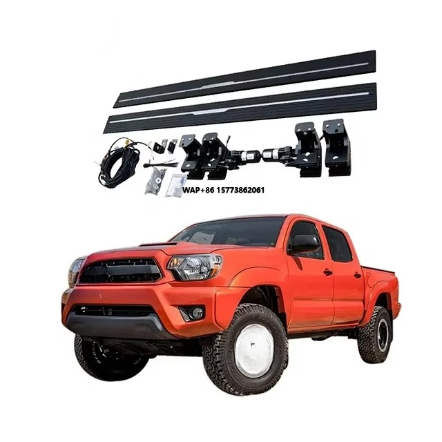 

Автоматические выдвижные подножки для Tacoma 2015, алюминиевые электрические боковые ступеньки, автозапчасть