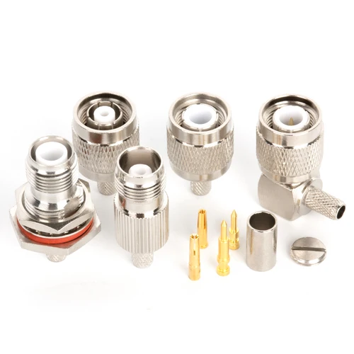 Imagen 2 del producto 10 Uds 50-3 serie junta TNC-J-3 macho hembra enchufe TNC Rf línea conjunta TNC alimentador TNC RG58 cable Coaxial enchufe TNC junta enchufe