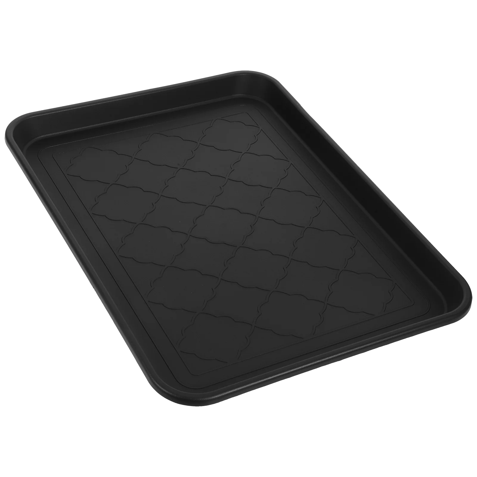 

Rim Shoe Tray Pet Kit Potted Plant Plate Plastic Small Boot Wicker