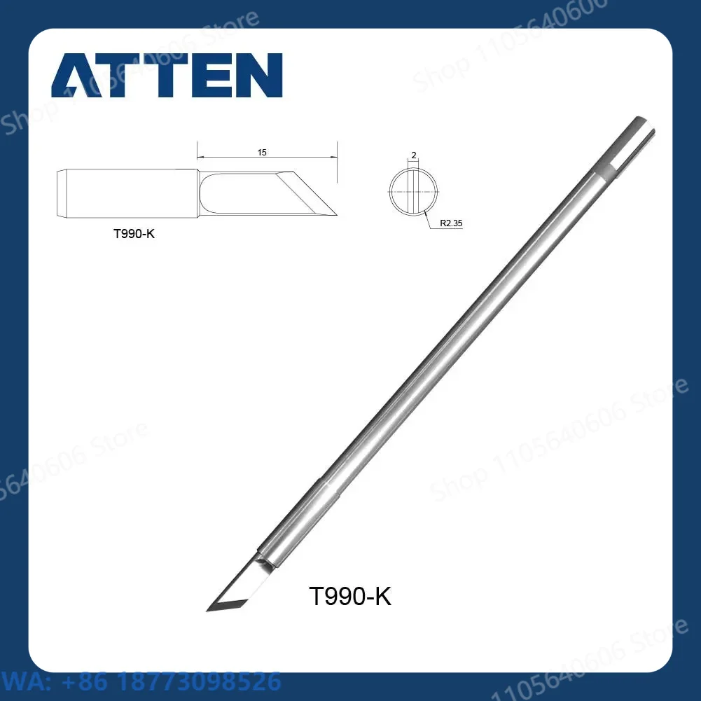 New T990 Soldering Iron Head Integrated Plug-in Heating Core ST990 Welding Table ST8602D Special Electric Soldering Iron, 1PCS