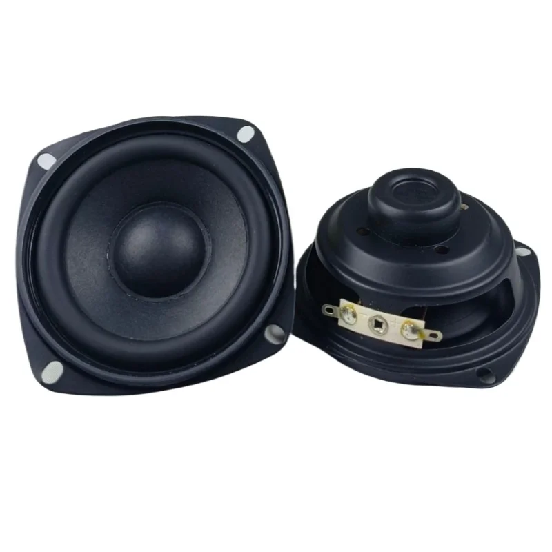 SOTAMIA 2Pcs 3 Inch Full Range Subwoofer Audio Speaker 78mm 4 Ohm 15W Square Multimedia Speaker Sound Music Home Loudspeaker