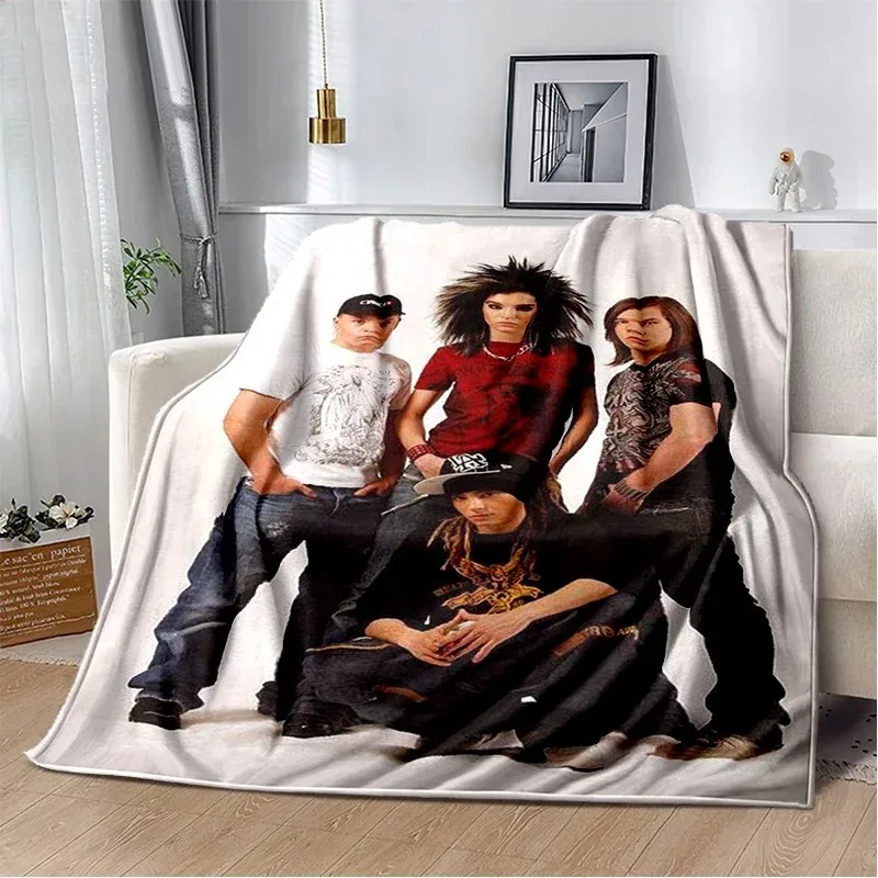 New Style Bill Tom Kaulitz Tokio Hotel Rock Band Blanket,Soft Throw Blanket for Home Bedroom Bed Sofa Cover Kids Gift Cover