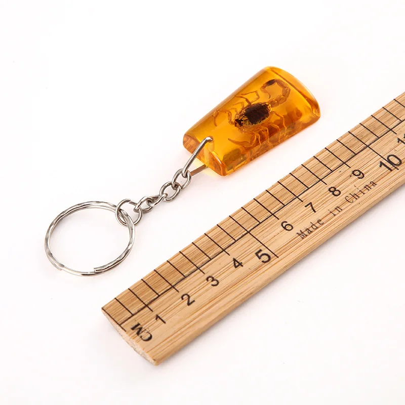 

Scorpion Keychain Car Keyring Key Holder Scorpion Amber Pendant Auto Pendant Handbag Wallet Pendant