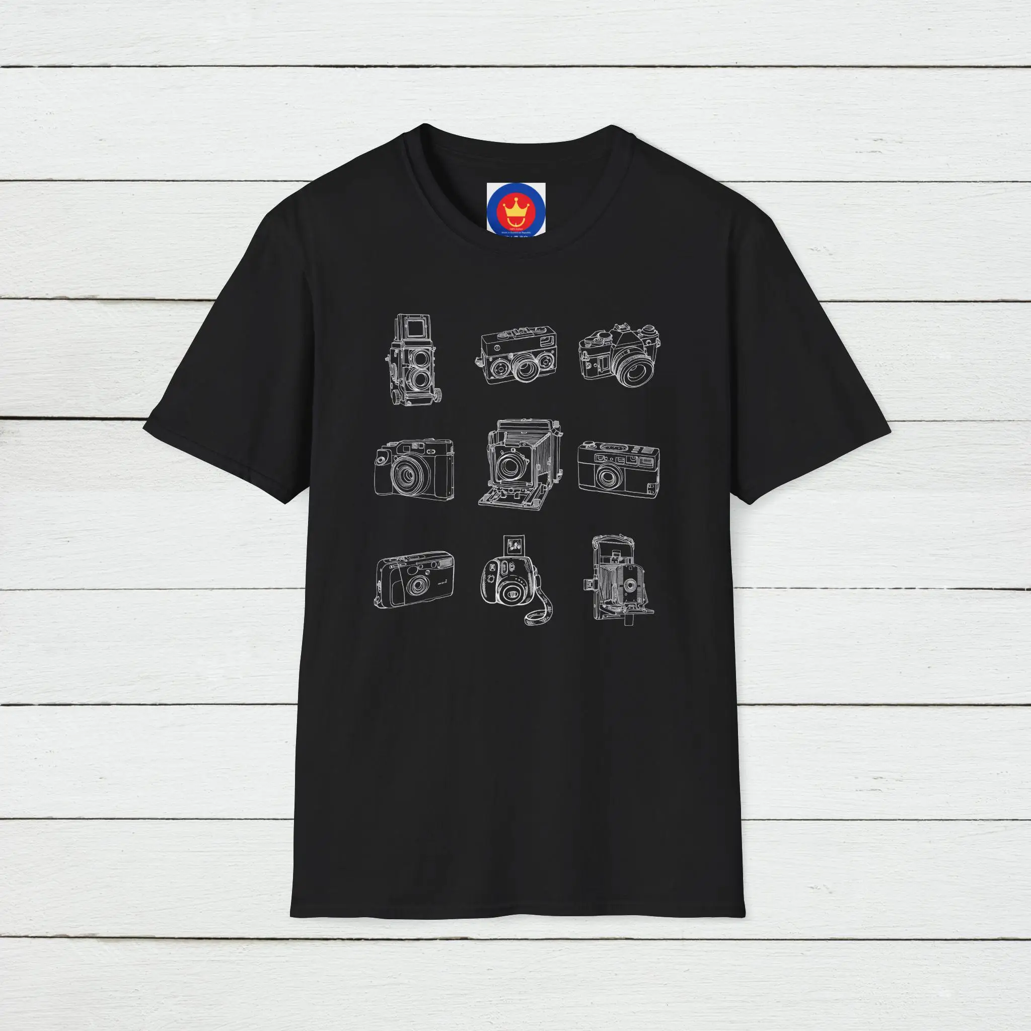 Vintage Camera T Shirt For Photographer Photography Cameraman Lover Hobby