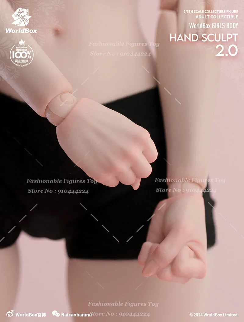 Worldbox AT209 1/6 Żołnierzka Zestawy Modeli Dłoni Akcesoria Jasny Jasny Brąz Pasuje do 12-calowych Figur Akcji Lalki