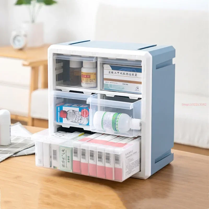 Wall Hanging Drug Organizer Home First Aid Kit Multi-layer Medical Storage Box High Capacity Family Medicine Store Bins Pill Kit