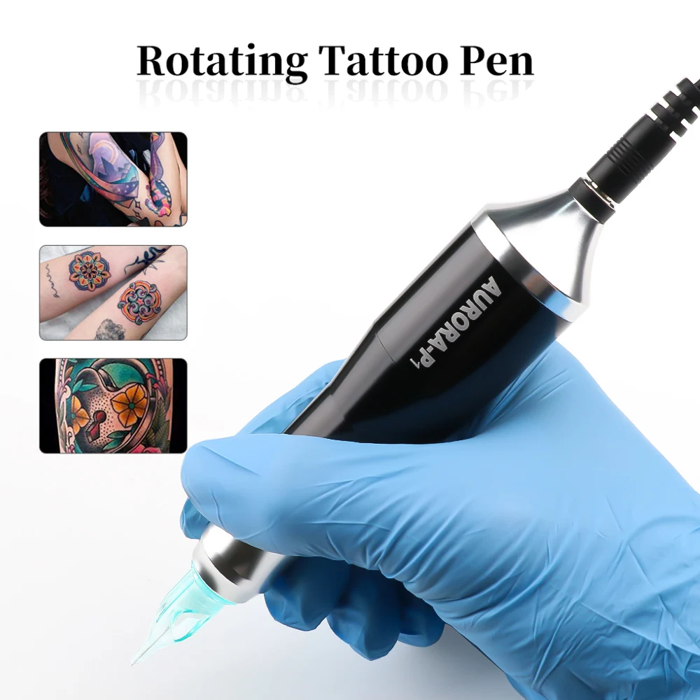 

Роторная тату-машинка, проводная ручка для татуировки с интерфейсом постоянного тока, профессиональный тату-пистолет для перманентного макияжа, аксессуар для татуировки боди-арта