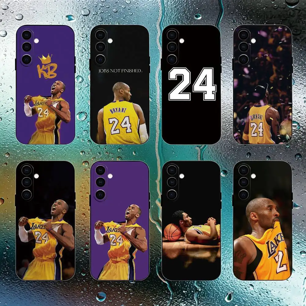 Basketball K-Kobe B-Bryant 24 Phone Case Black Silicone Soft For Samsung Galaxy A73,A72,A71,A70,A53,A52,A51