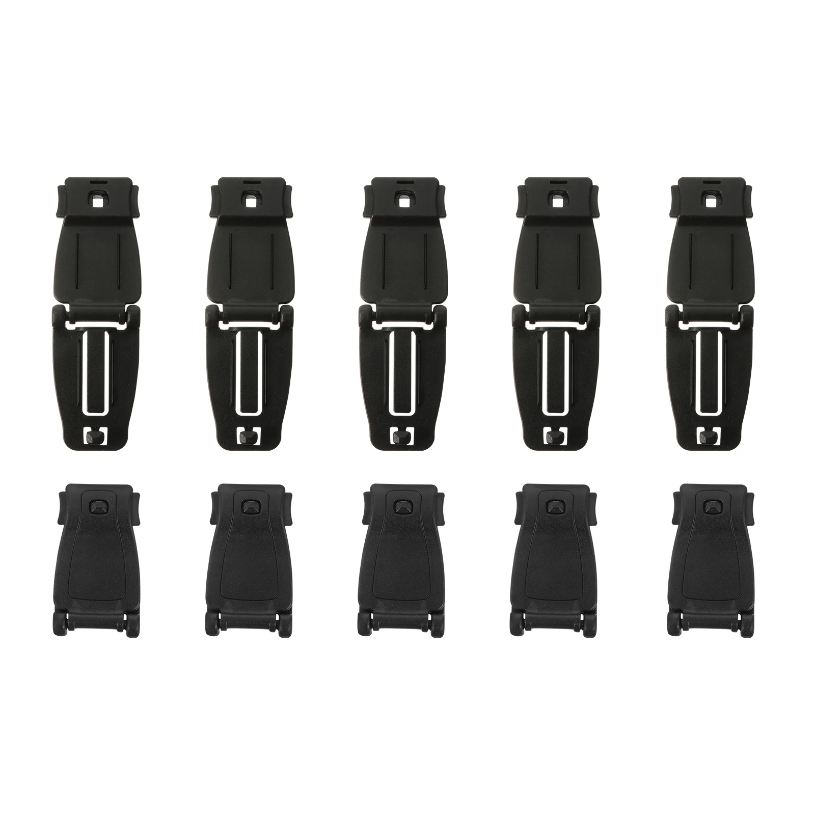 

10pcs Backpack Accessories Strengthened Buckle Compact Lightweight Portable Plastic Bag Webbing Connector Hunting Gear