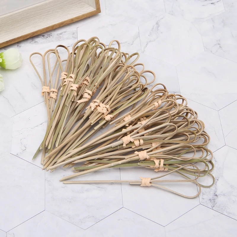 50pcs Disposable Bamboo Picks Cocktail Toothpicks Cocktail Party Club for Creati Dropshipping