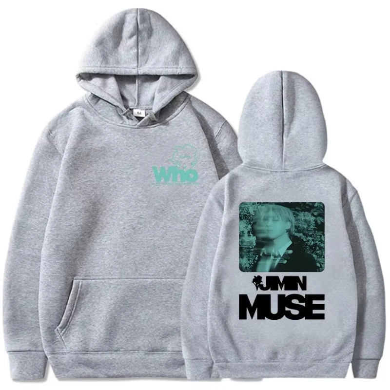 Jimin Muse Is My Favorite Hoodie Member Koreanisches Sweatshirt Grafik Winter Herren Casual Hoodie Streetwear