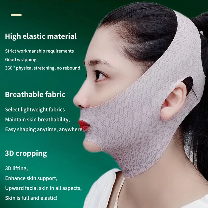 Gezichtsverband Ademend V Gezichtsband Wang Lift Anti Rimpel Gezicht Dun Masker Verminderen Dubbele Kin V-Line Vormverband