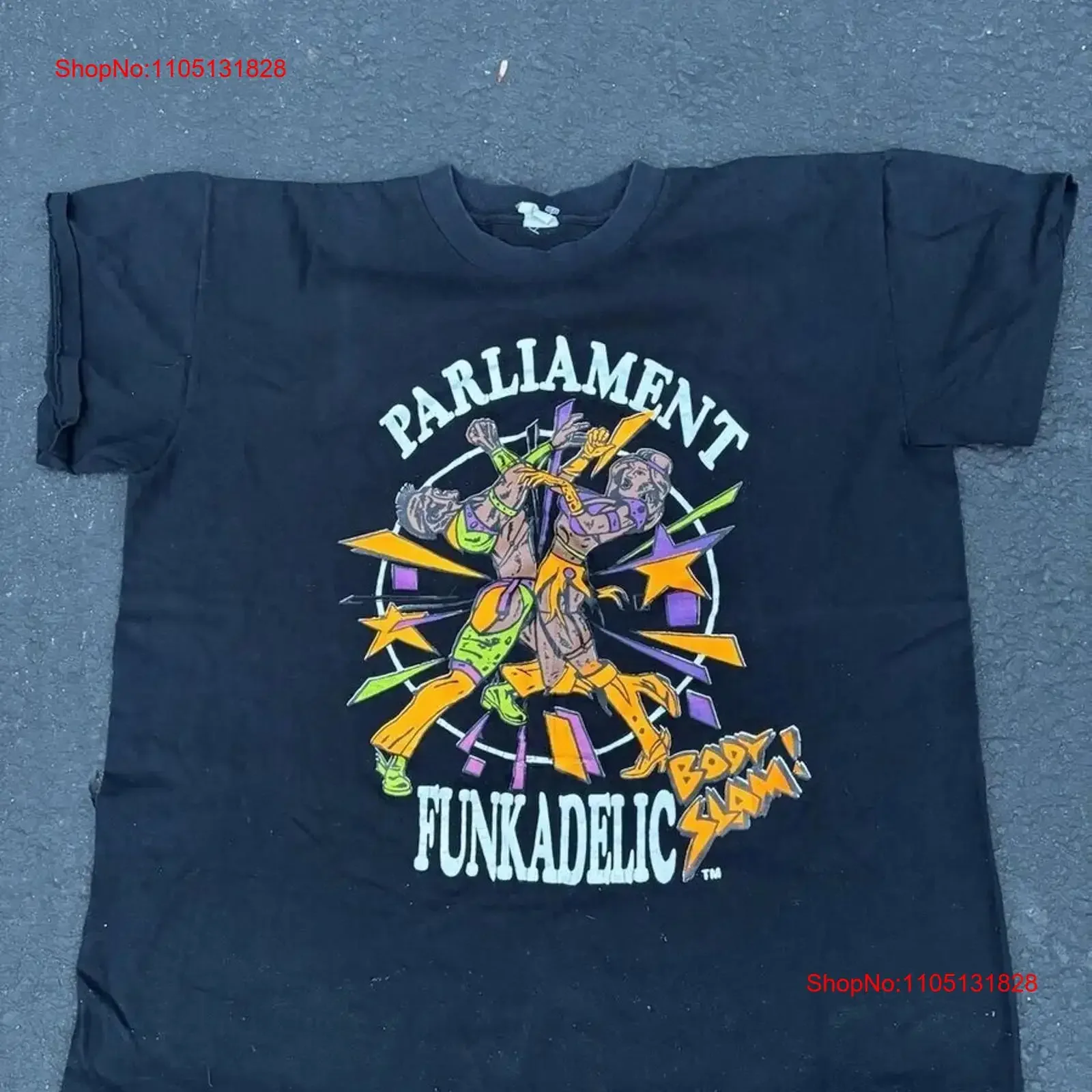 البرلمان Funkadelic الفرقة الفانك الحفل تي شيرت 100 القطن S 4XL BO1396 خمر غسلها عادية تنفس لارتداء اليومي #1