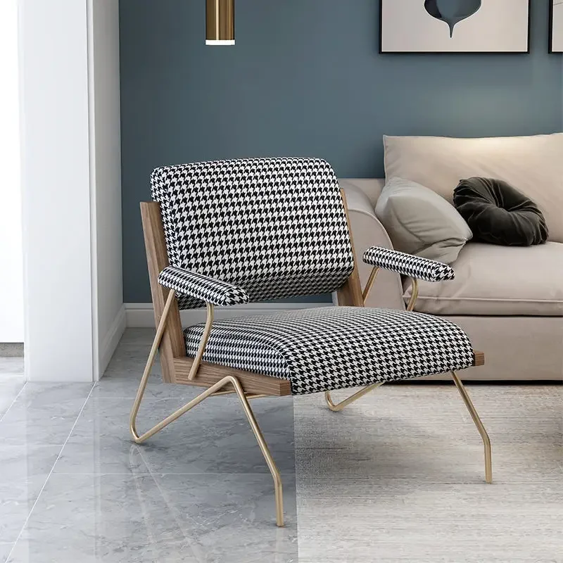 Modern Minimalista Único Sofá Cadeira, Light Luxury Tiger Chair, Poltrona para Sala de Estar, Designer Casual Preguiçoso, Móveis