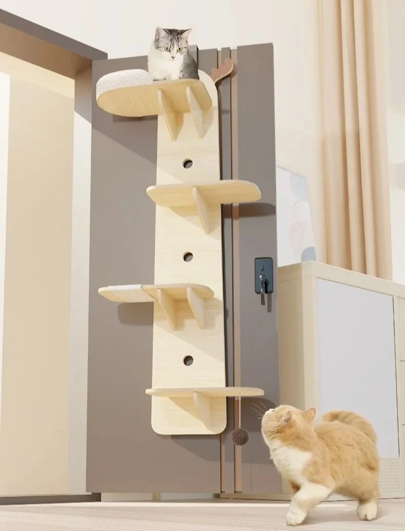 Cat Climbing Cat Tree Integrated Wall Hanging Wall Hanging Door Pet Supplies Save Space Pet Products  Tower