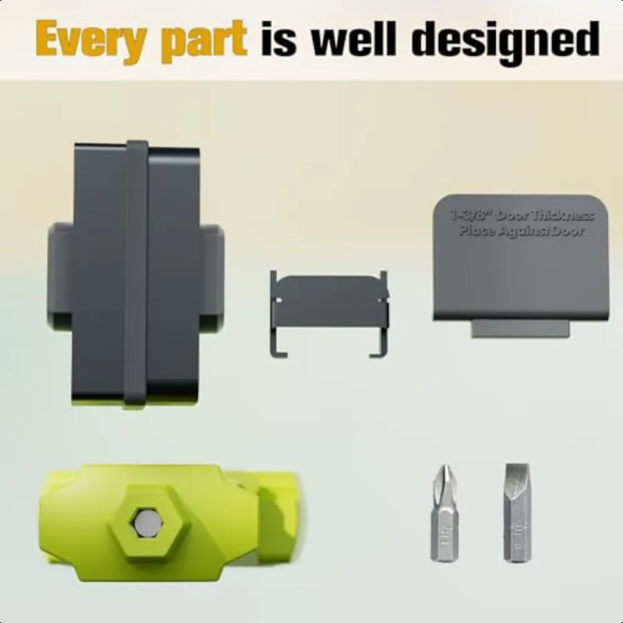 طقم مزلاج الباب أداة نقر مزلاج الباب لتسجيل الدقيق ومجموعة تركيب الباب مناسبة للمزلاج المربع أو المستدير