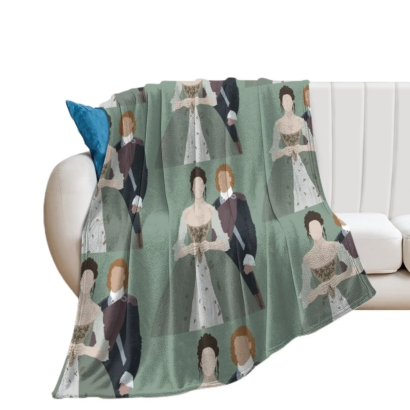 Outlander - Jamie and Claire Fraser's wedding Throw Blanket Thermals For Travel Cute Luxury Brand Blankets