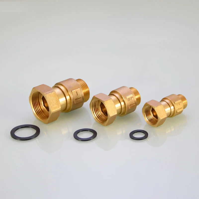 

1/2" 3/4" 1" BSP Brass Check Valve Male Female Thread One Way Non-Return Valve for Water Tank Heater Toilet Pipe