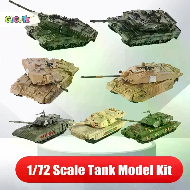 1Set 1/72 Scale MERKAVA Main Battle Tank Plastic Model Kit DIY Assembly Military Gift Christmas Creative Presents