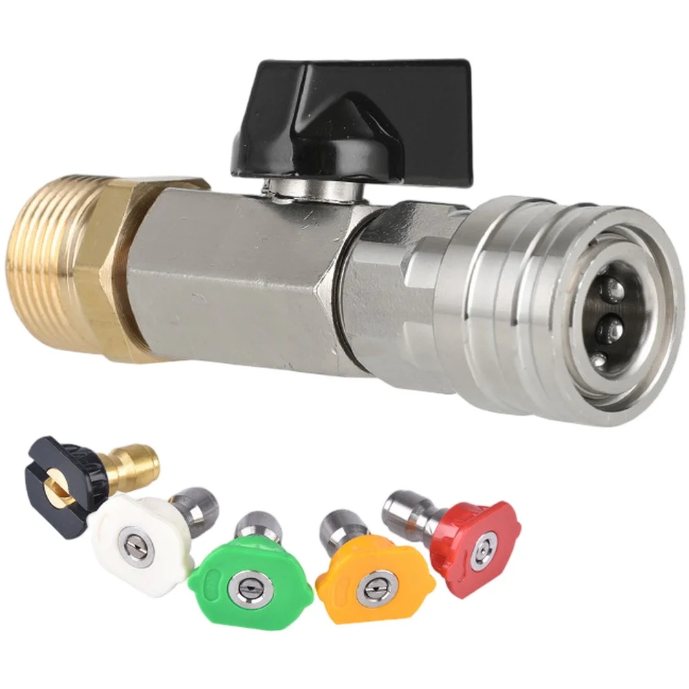 مجموعة صمامات وفوهة كروية من الفولاذ المقاوم للصدأ ذات الضغط العالي للغسالات وغسالات السيارات طقم صمامات كروية من الفولاذ المقاوم للصدأ