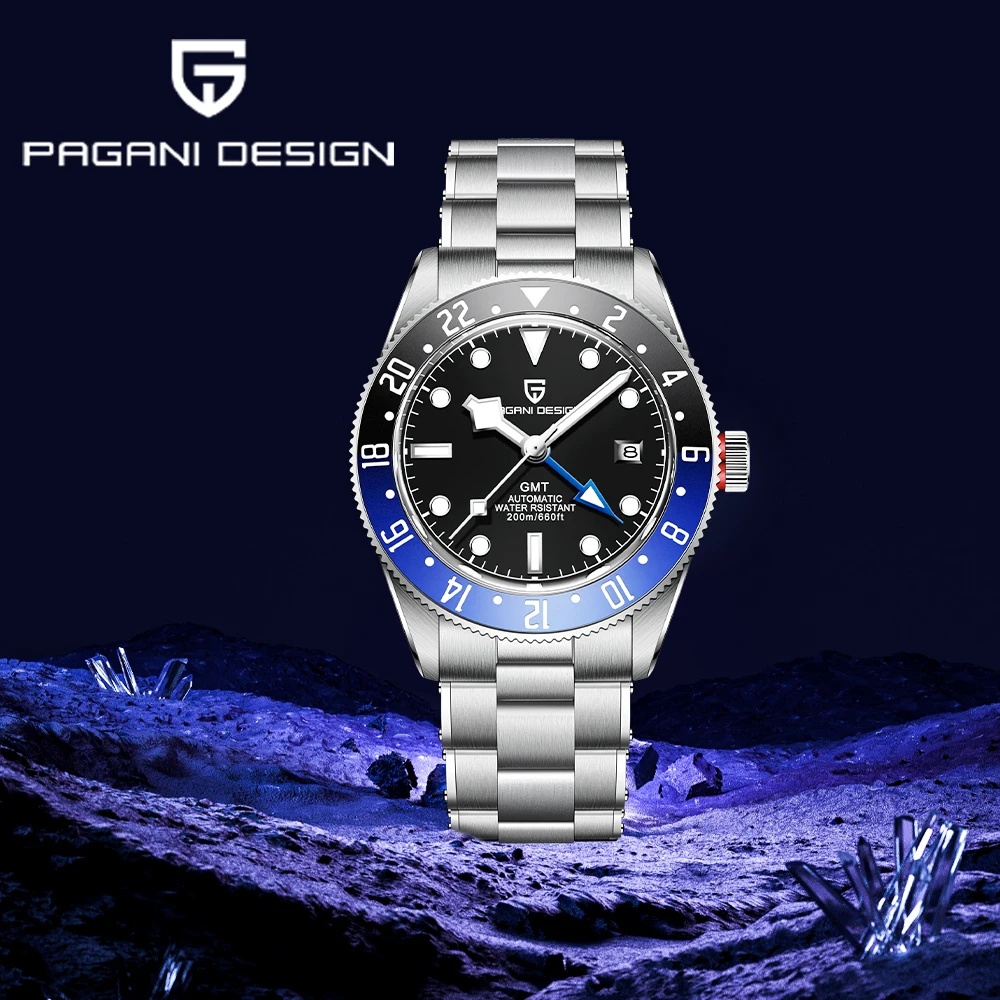2026Pagani Design Men's Watches GMT Luxury Men's Automatic Watches Men's Mechanical Watch Top Sapphire Luminous Waterproof Clock