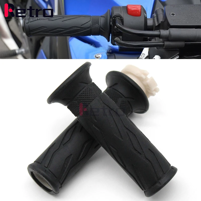 

For SUZUKI Universal 7/8" 22mm Motorcycle Accessories OEM Rubber Handle Grips Handle Glue Throttle Handlebar