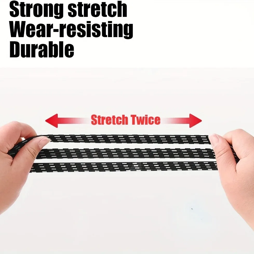 حبل أمتعة الدراجة الجبلية، أشرطة مرنة، خطافات حبل، مرونة قوية، مريحة للحمل، أحزمة شد خارجية