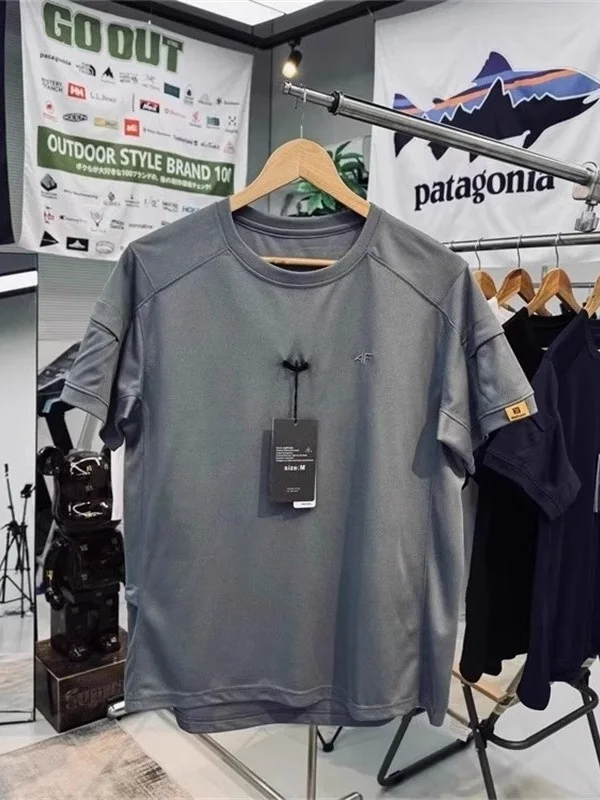 

Мужская футболка большого размера 300 Pou Qui Dry для занятий спортом на открытом воздухе, круглая, Ne f Sve, летний дизайн, повседневная, моющаяся