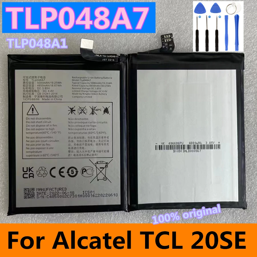 Original High Quality 5000mAh Alcatel TLp048A7 For TCL 20SE 20 SE TLp048A1 Cell Phone Battery