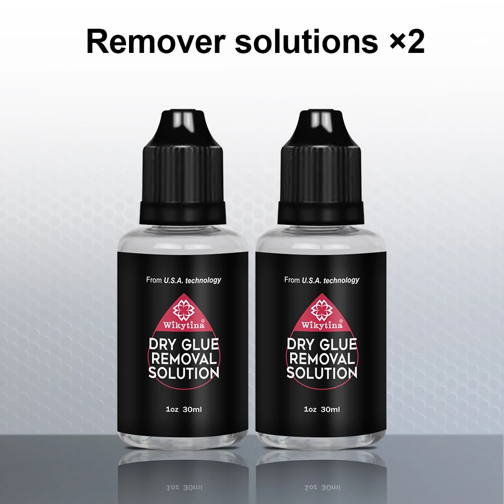 UV Hair Extension Glue Kit with V Light Glue and Dry Glue Removal Solution Styling Tools Clear Invisible Hair Bonding Glue image 3