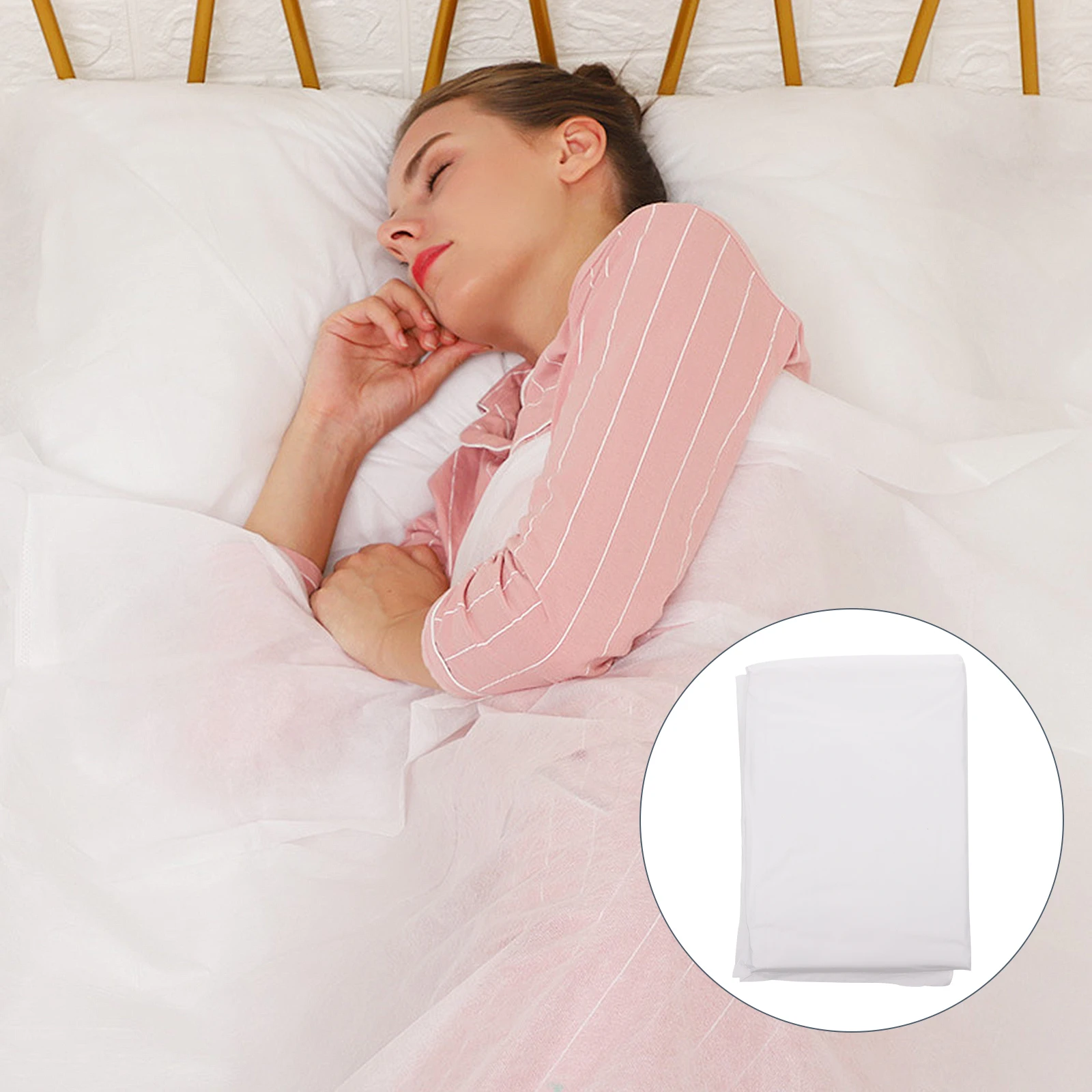 

1pc Disposable Sleeping Bag Travel Hotel Bedding Sheet Non-Woven Fabric Traveler Gift Dirty Protection Sleep Bag Camp Use