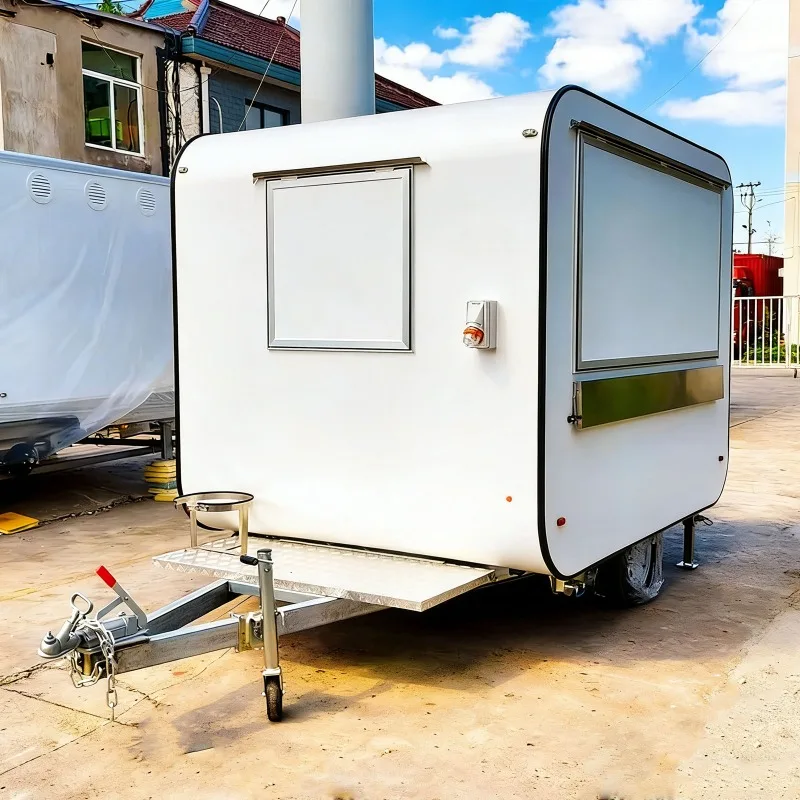 Food Truck Trailer for Sale Commercial Mobile Food Trailer Sandwich Stand BBQ Cart for Festival Catering Events