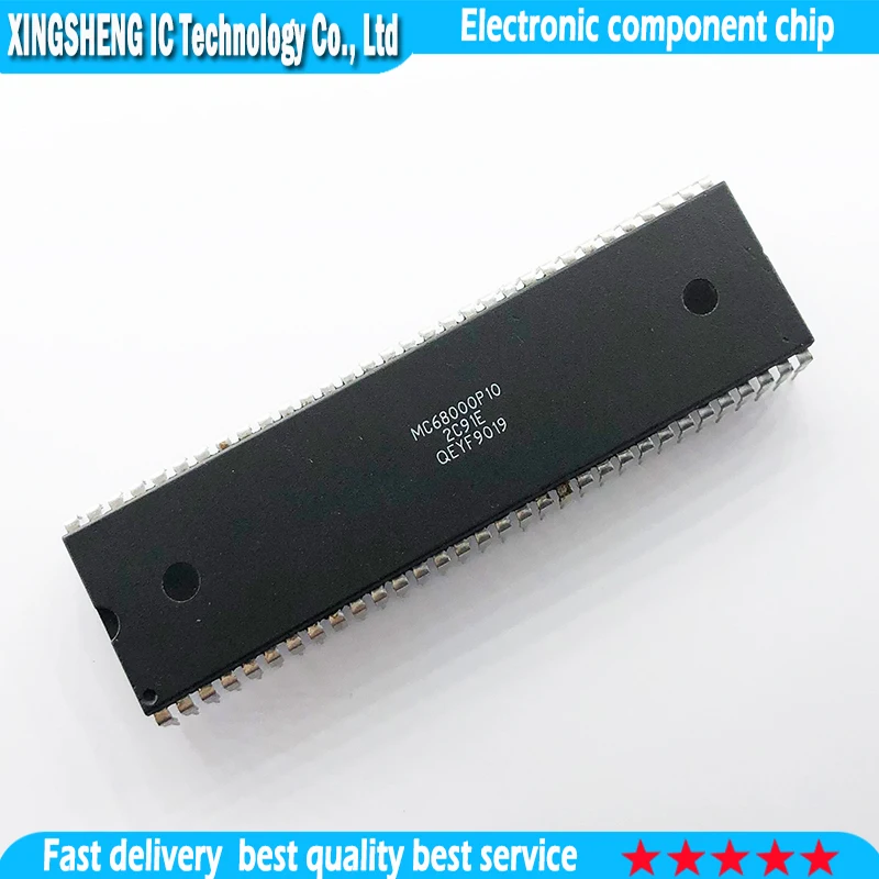 1PCS MC68000P10 MC68000 68000 DIP64     In Stock