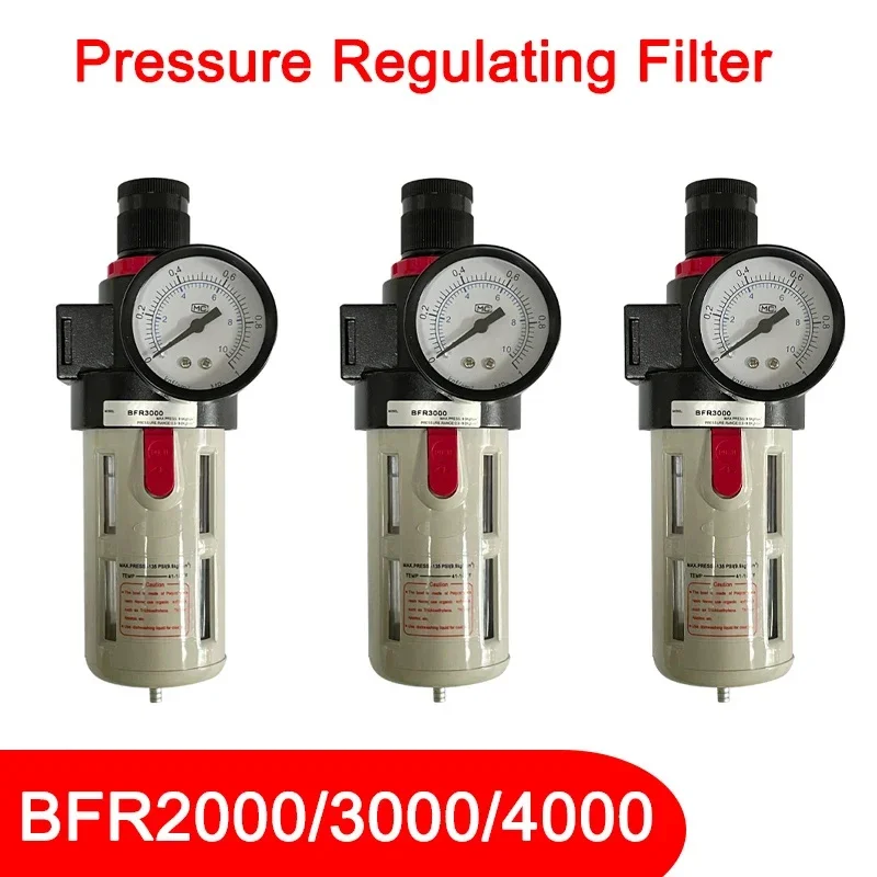 

BFR2000 BFR3000 BFR4000 1/4 3/8 1/2 Air Compressor Oil Water Separator Filter Regulator Air Source Processor Manual Drainage