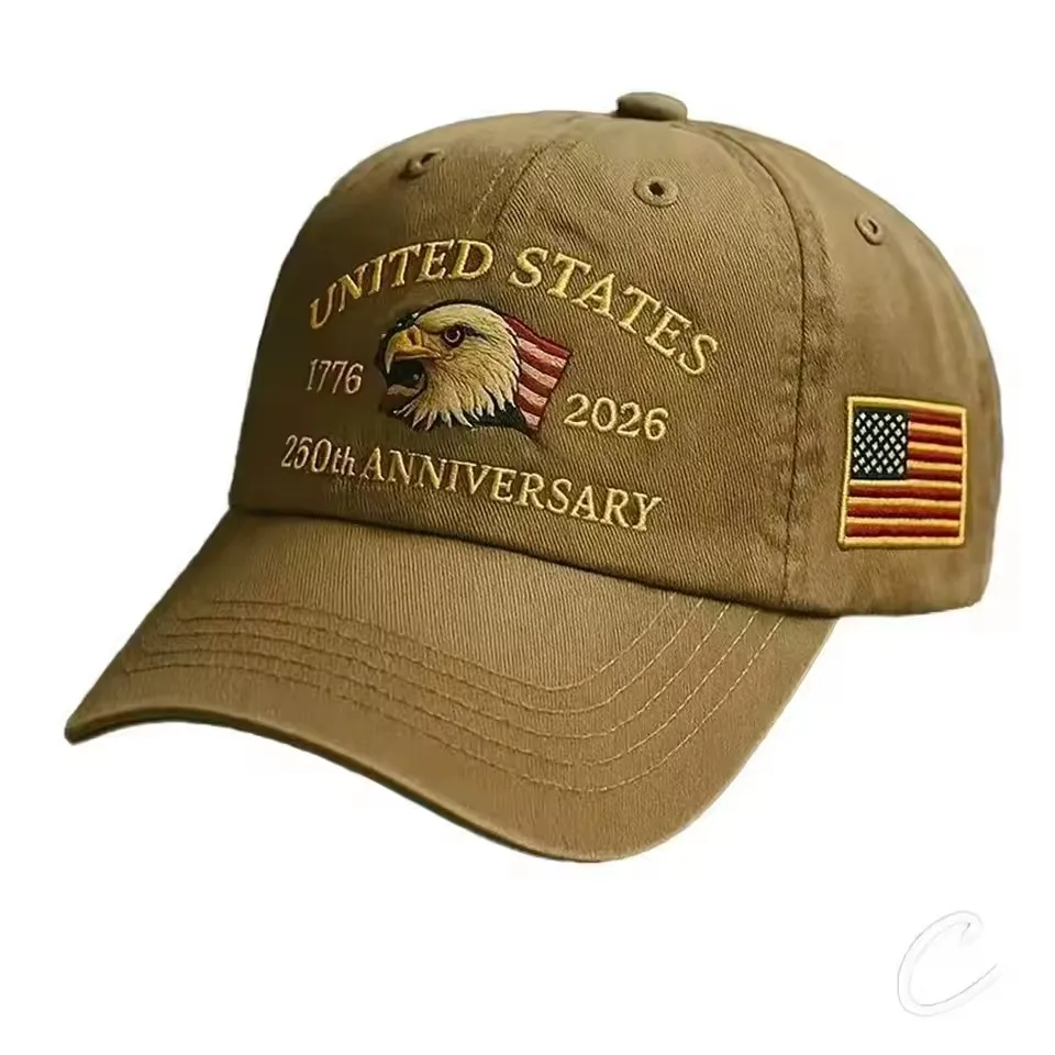 UETEEY 250th Anniversary Hat USA Patriotic Baseball Caps Eagle Embroidered Baseball Hats for Men Women 250 Year Anniversary Cap image 6